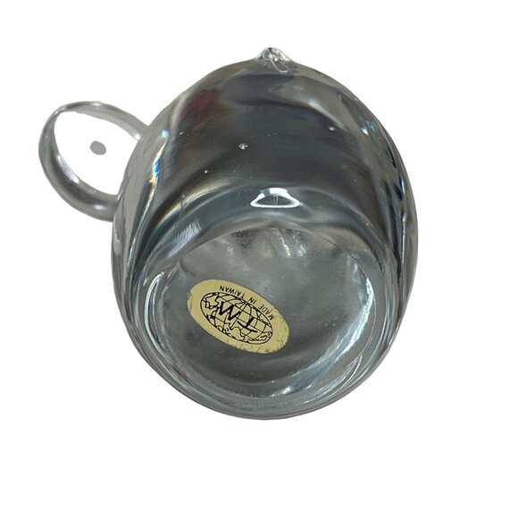 Vintage Clear Glass Elephant Paperweight Figurine Trunk Up - Picture 5 of 7